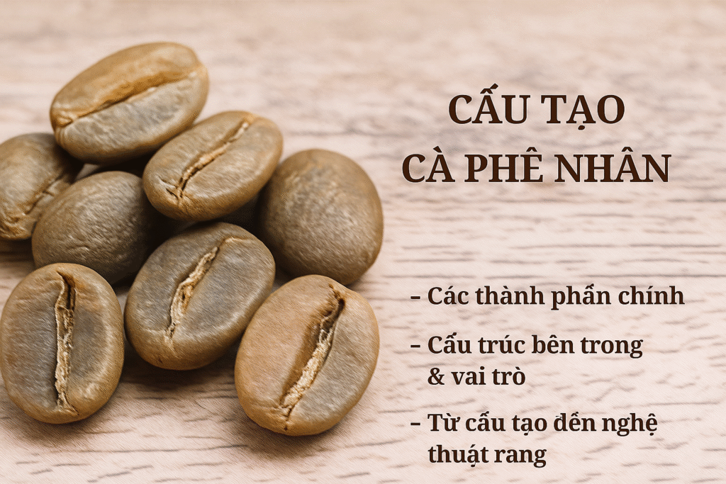 Cấu Tạo Cà Phê Nhân – Giải Mã “Chiếc Áo” Và “Linh Hồn” Của Hạt Cà Phê 1 cấu tạo cà phê nhân