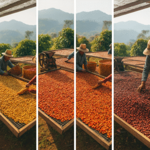 Phương Pháp Honey – Khi Cà Phê “Chạm Đến” Sự Ngọt Ngào Tự Nhiên 6 Quy trình xử lý & phân loại