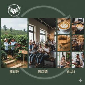 Xác định DNA thương hiệu: tầm nhìn, sứ mệnh, giá trị