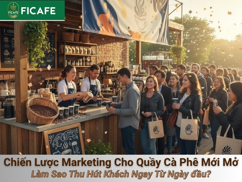 Chiến Lược Marketing Cho Quầy Cà Phê Mới Mở: Làm Sao Thu Hút Khách Ngay Từ Ngày đầu? 12 mo quan ca phe