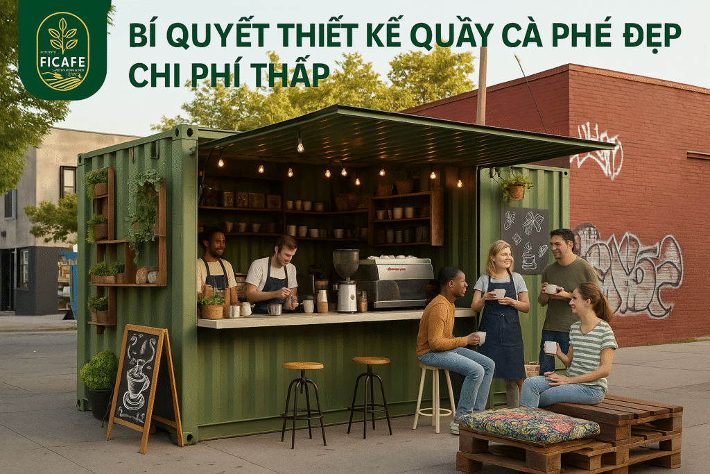 Bí Quyết Thiết Kế Quầy Cà Phê Đẹp Chi Phí Thấp Mà Vẫn Thu Hút Khách Hàng Trẻ 3 thiet ke quay ca phe dep