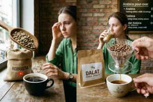 Chọn hạt Arabica hay Robusta để giảm "áp lực" cho não bộ?