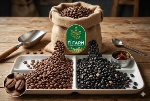 Màu sắc của hạt sau khi rang